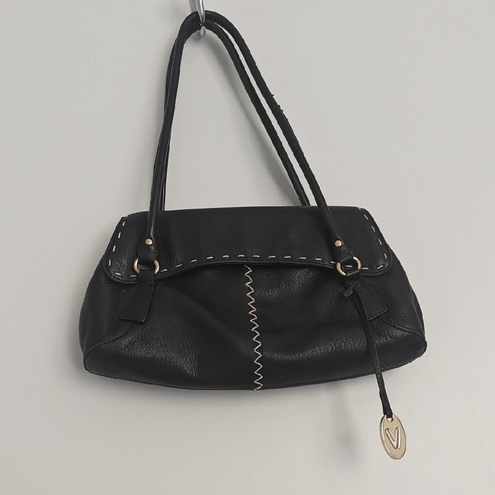 Vanessa Black Leather Handbag